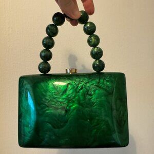 Green Hard Case Purse